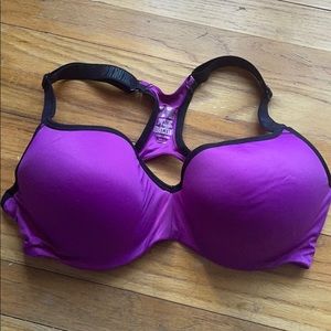 Pink sports bra